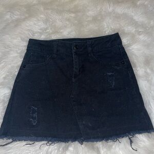 Imperial Star Girls Black Jean Skirt